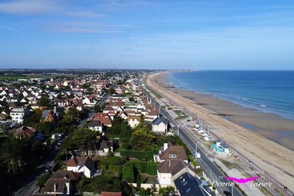 Prises de vue par drone de la plage de Ouistreham (14)