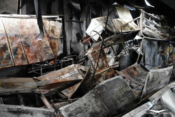 Inspection technique d'un bâtiment suite à un incendie dans l'Eure